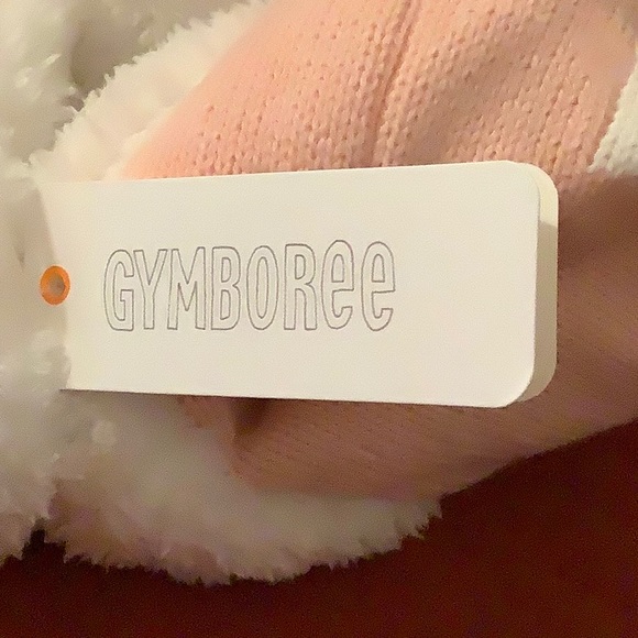 NWT Gymboree Girls Petal Pink Pom-Pom Slippers S M L - Picture 7 of 10